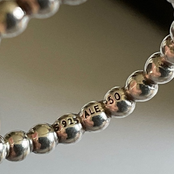 Pandora Silver Ring with Black Stone - Picture 9 of 9